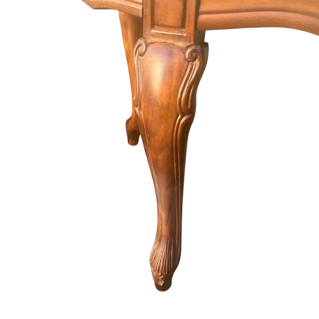 イタリア製　象がんシリーズ リビングテーブル 幅100cm アンティーク　猫脚