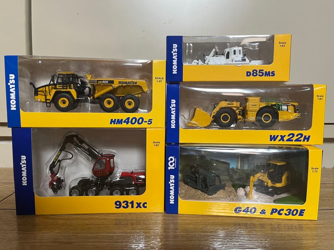 KOMATSUコマツ オリジナルミニチュアカー5点セット 株主優待非売品
