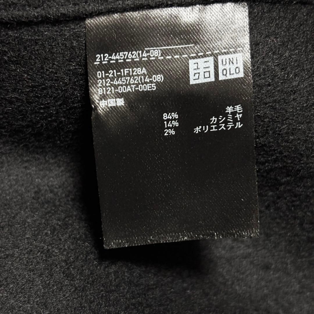 美品 UNIQLO +J ユニクロ ウールカシミヤ チェスターコート ブラック