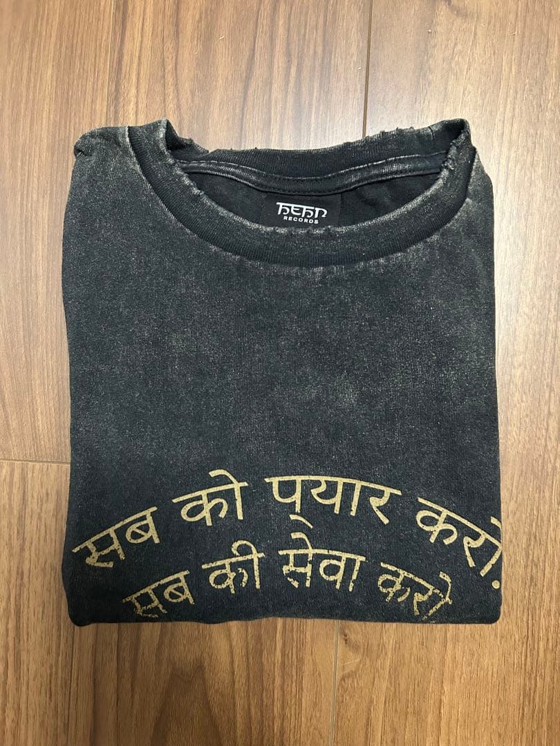 藤井風 黒LASAダメージロンT・Sサイズ&シール