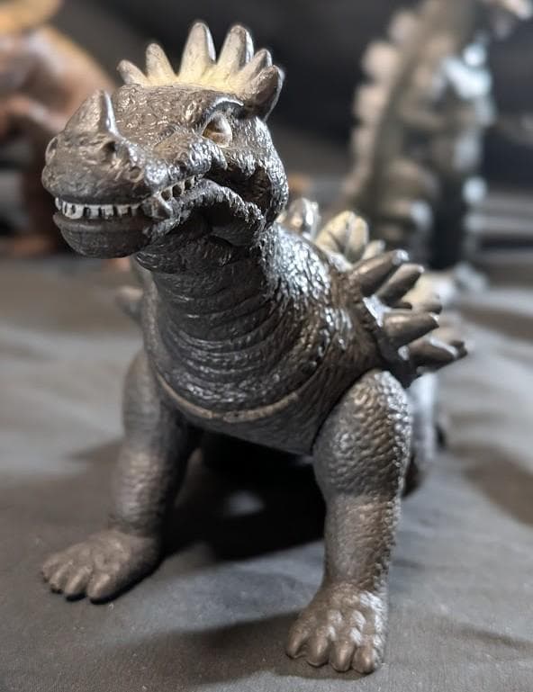 昭和ゴジラ＆アンギラス＆バラゴン（ヤマカツ）ソフビフィギュア３体セット