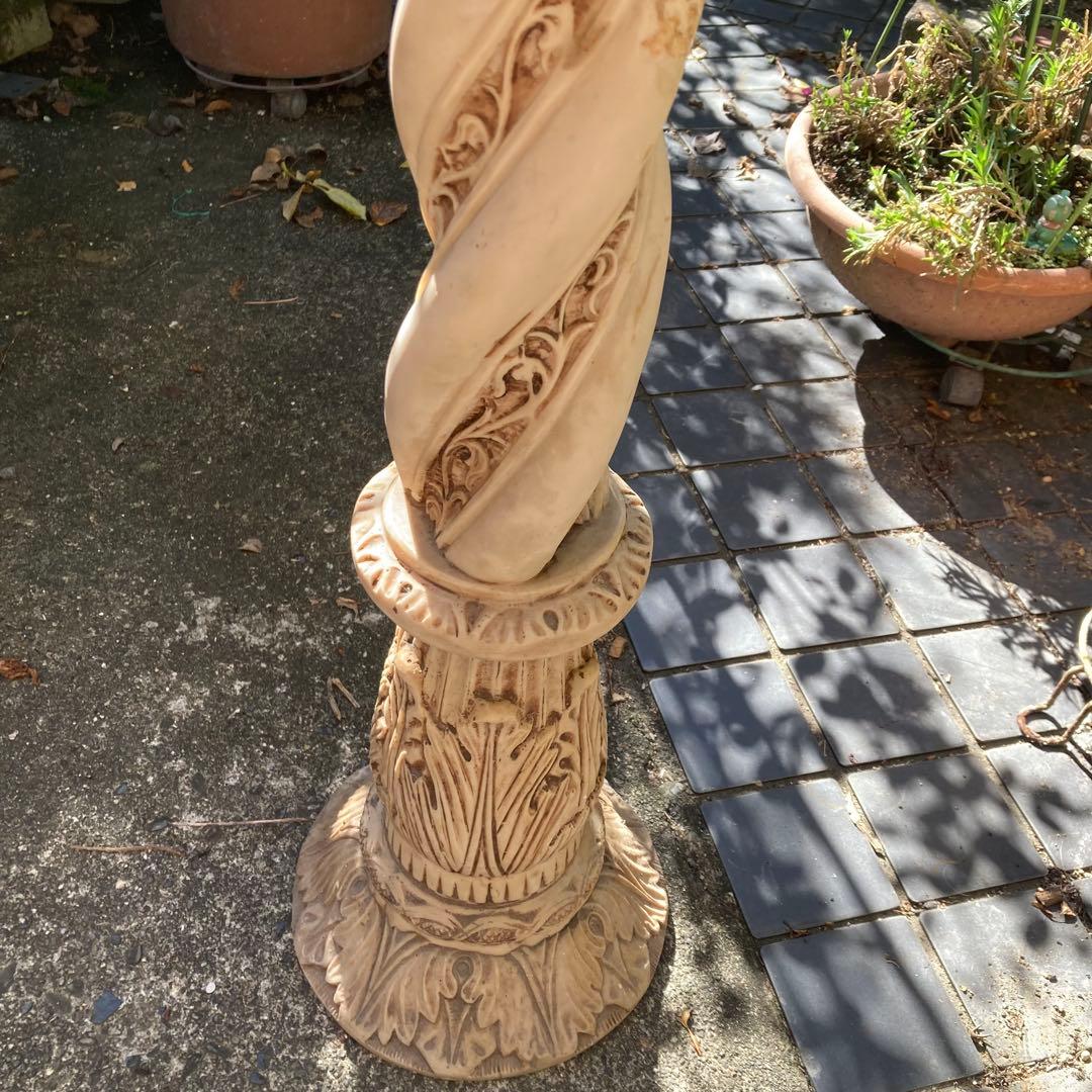 アジアン風？西洋様式 ？　コラムスタンド 花台 飾り台 オブジェ 神殿柱