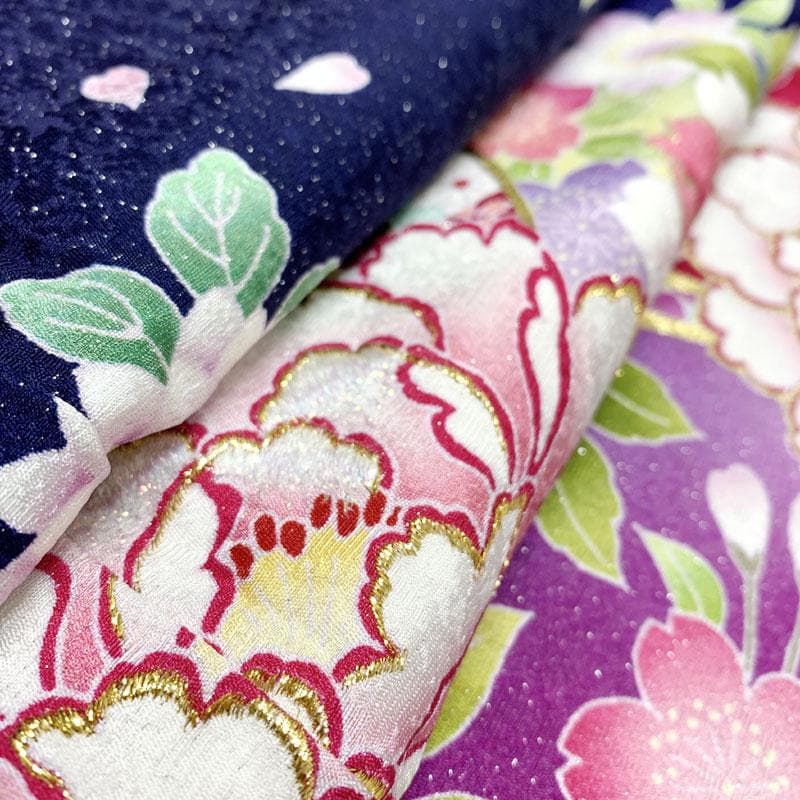 512z12☆京都きもの友禅 振袖 銀通し 古典柄 ラメ刺繍☆美品 成人式結婚式