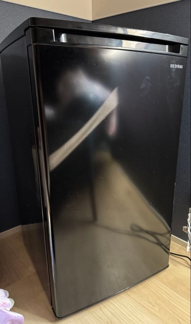 【翔】IRIS OHYAMA ブラック 冷凍庫 60L