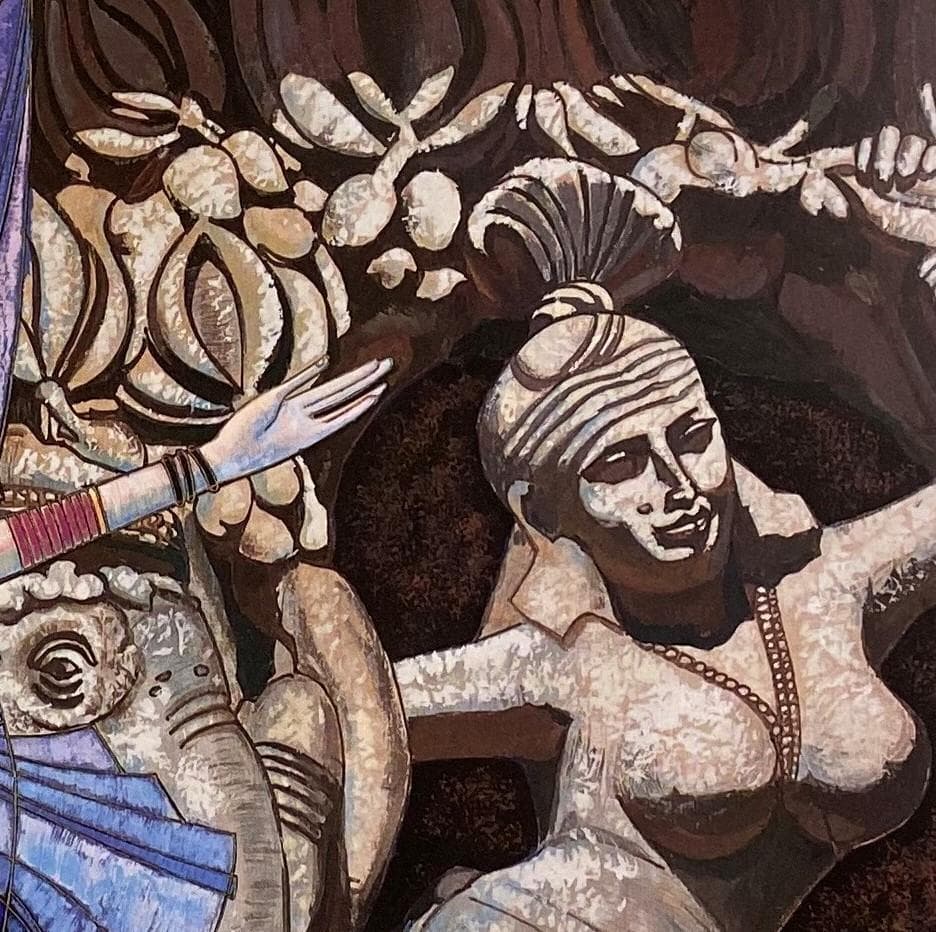 丁紹光、『黄金時代』、希少画集画、ティンシャオカン、新品額・額装付