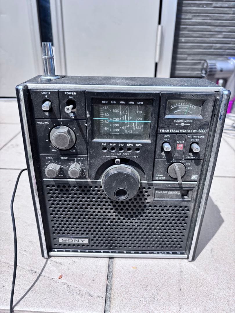 受信機 SONY FM/AM 5BAND RECEIVER ICF-5800