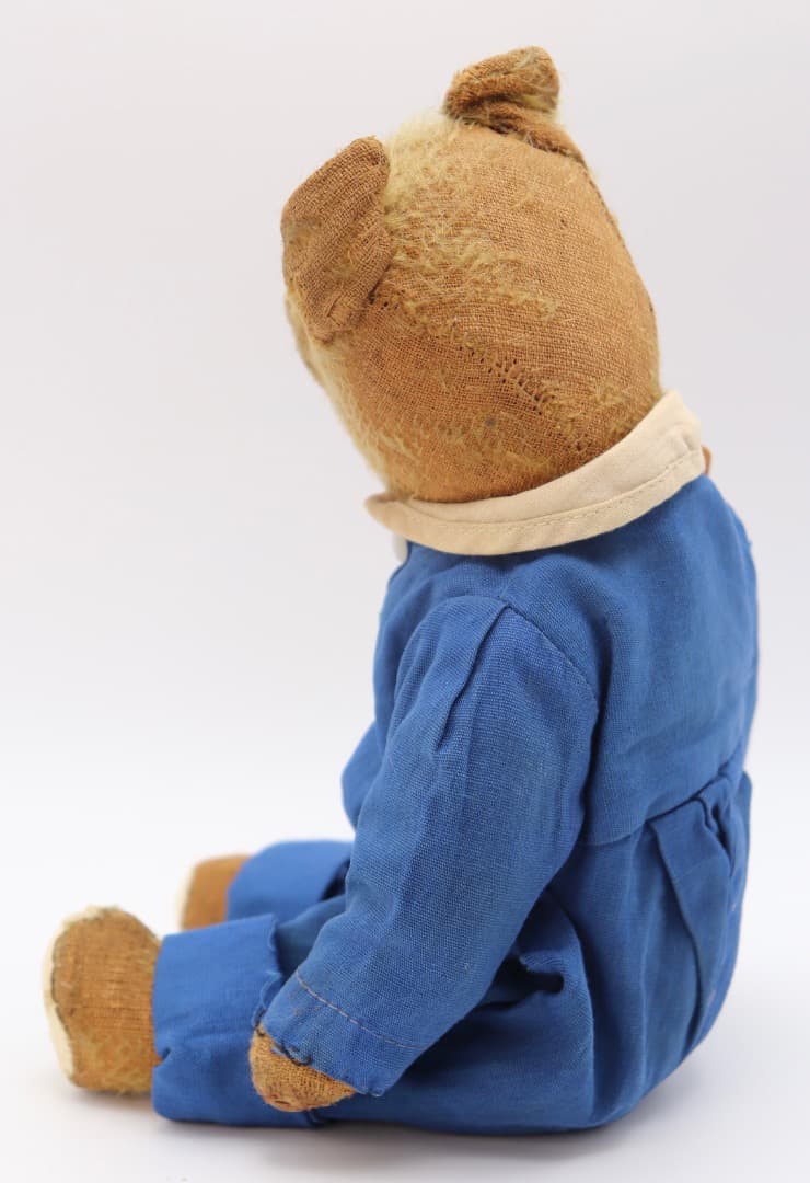 アメリカン・ビンテージ・ベア 29cm 青いロンパース 年代詳細不明