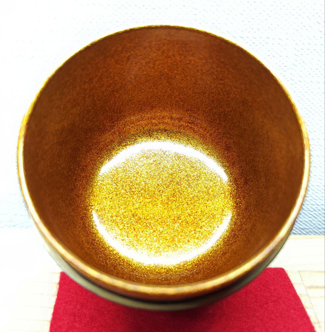 送料込【逢絢亭】茶道具 大棗 山中塗 内梨地 松に柳蒔絵 木製 岡澤起幸 共箱