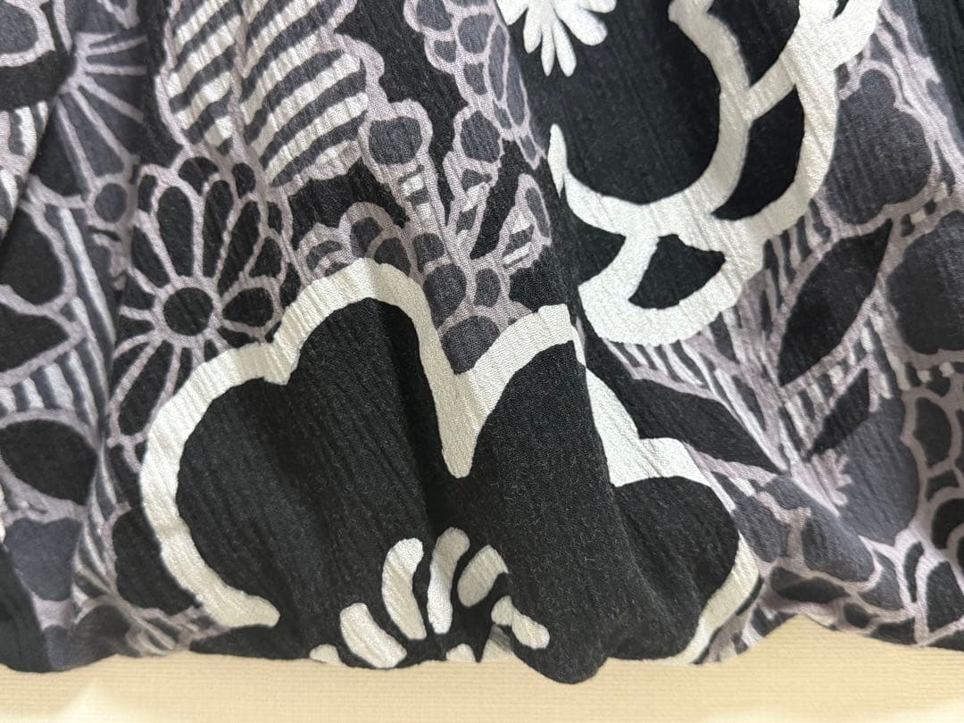 SOU•SOU 高島縮 富士（ふじ） 濡羽色　XSサイズ