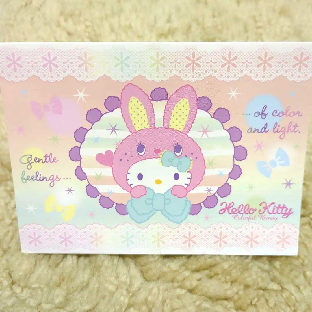 【匿名配送／SANRIO】平成レアハローキティ ウサギの耳 ポストカード