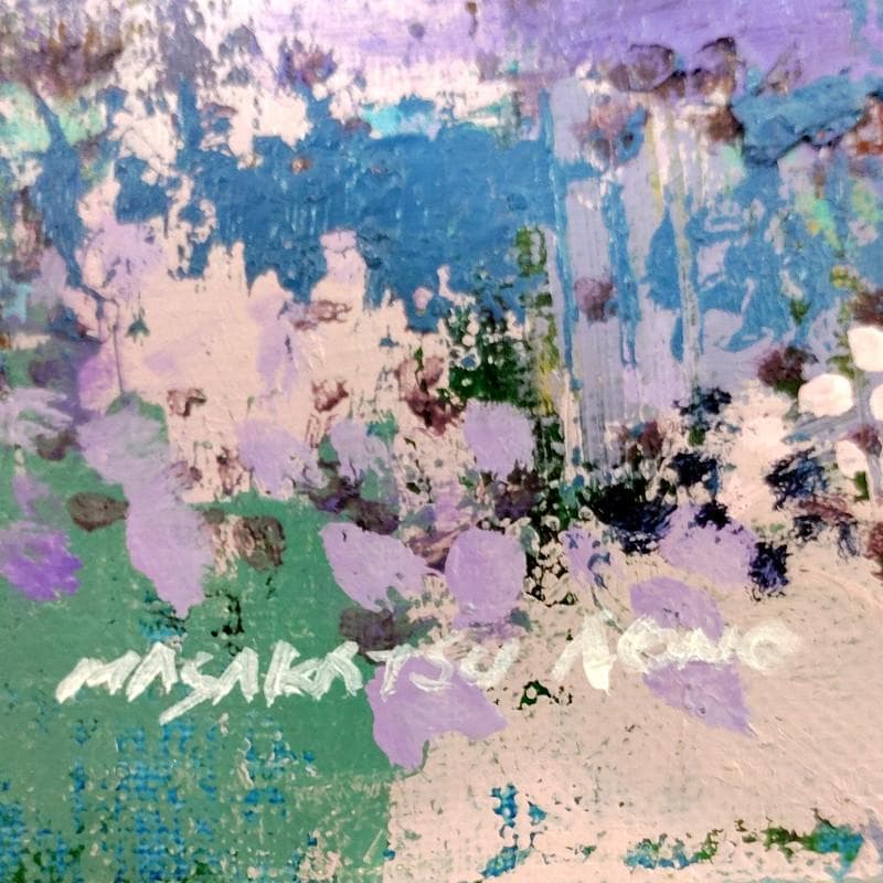 ☆青野昌勝☆「湿原と灯台（仮題）」油絵　F6号