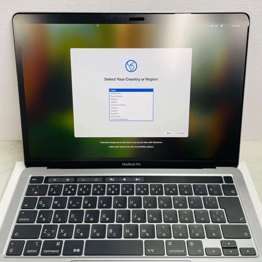 Macbook pro 13インチ M1 16GB 512GB 充放電55回