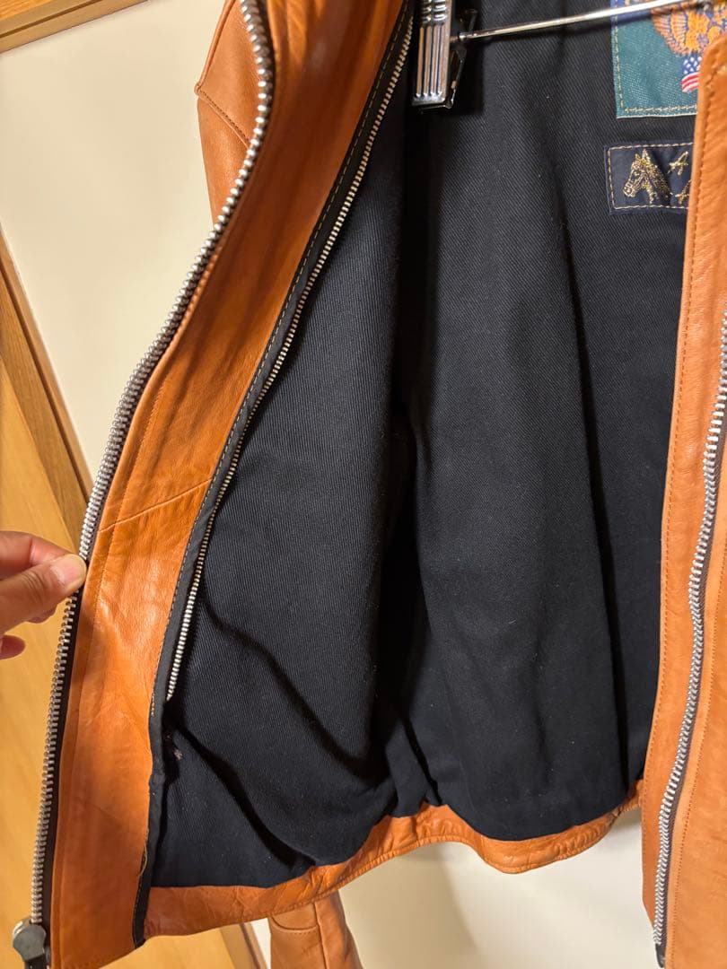 【ハンバーグ】シングルライダースジャケット　GIN URBAN