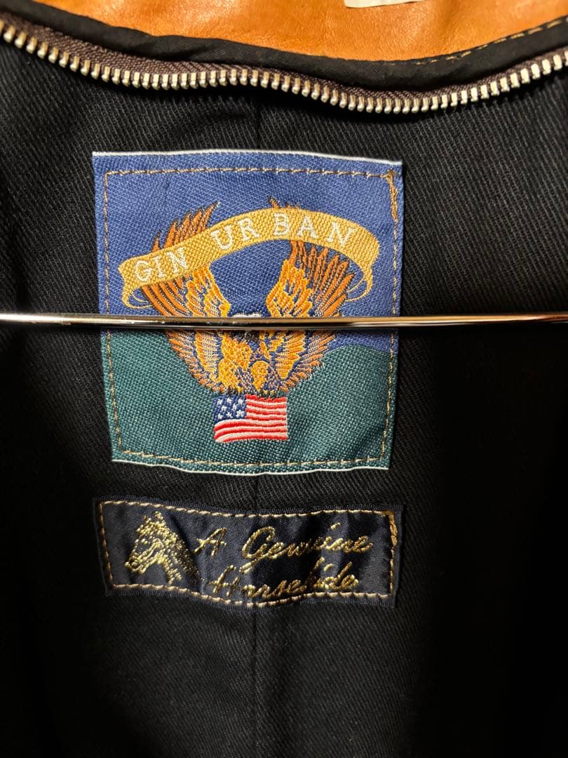 【ハンバーグ】シングルライダースジャケット　GIN URBAN