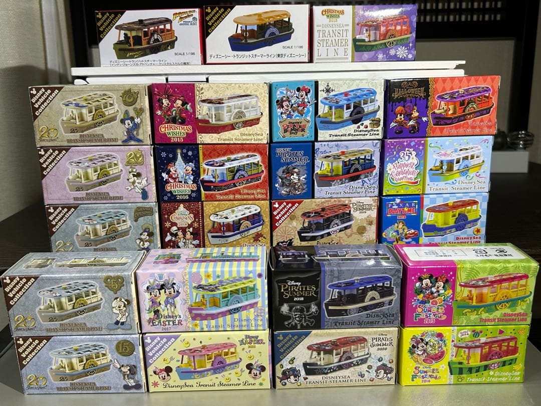 ディズニーヴィークル　トミカ　トランジットスチーマーライン　２３台セット