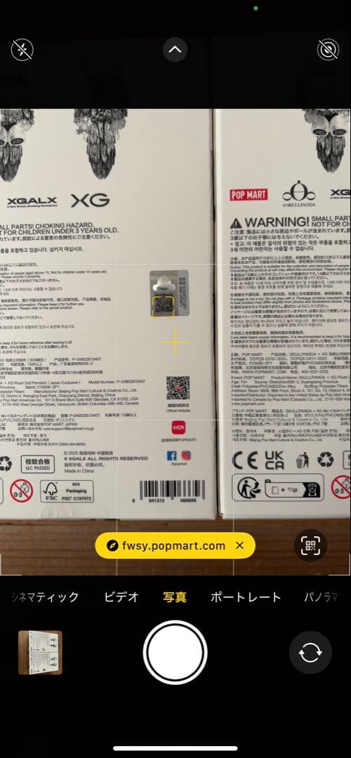 SKULLPANDA スカルパンダ XG コラボ 日本限定 2点セット