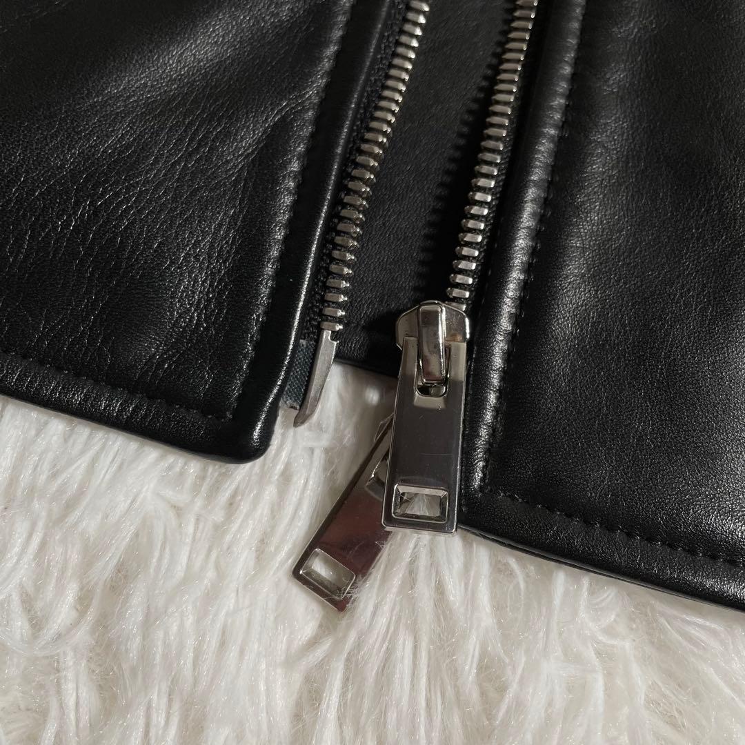 セオリー レザージャケット スタンドカラー ラムナッパレザー