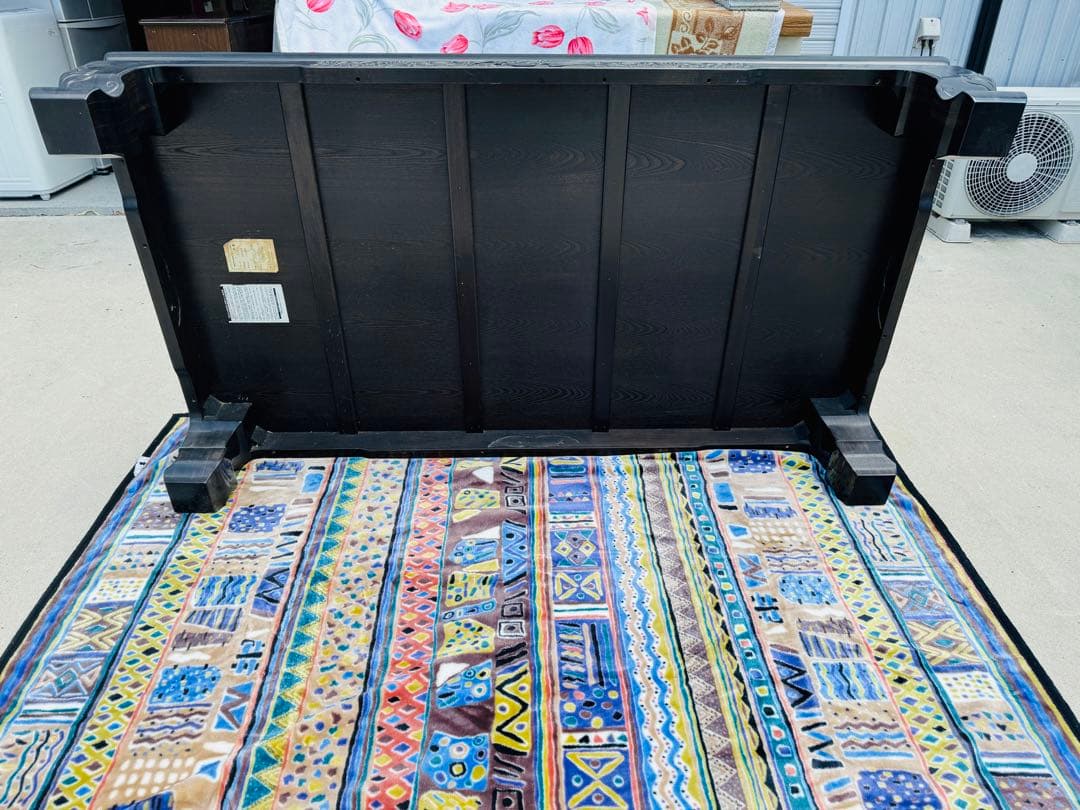 福岡発　大型 家具 民藝 座卓 インテリア アンティーク 和家具 家庭用 黒檀