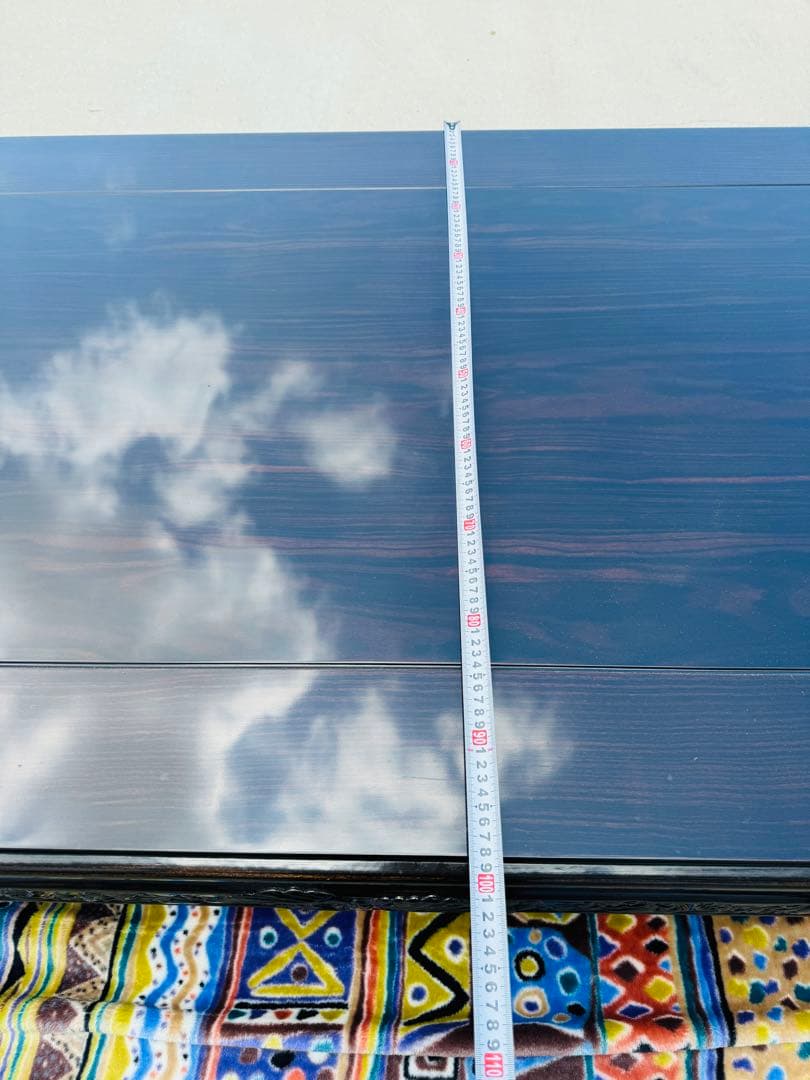 福岡発　大型 家具 民藝 座卓 インテリア アンティーク 和家具 家庭用 黒檀