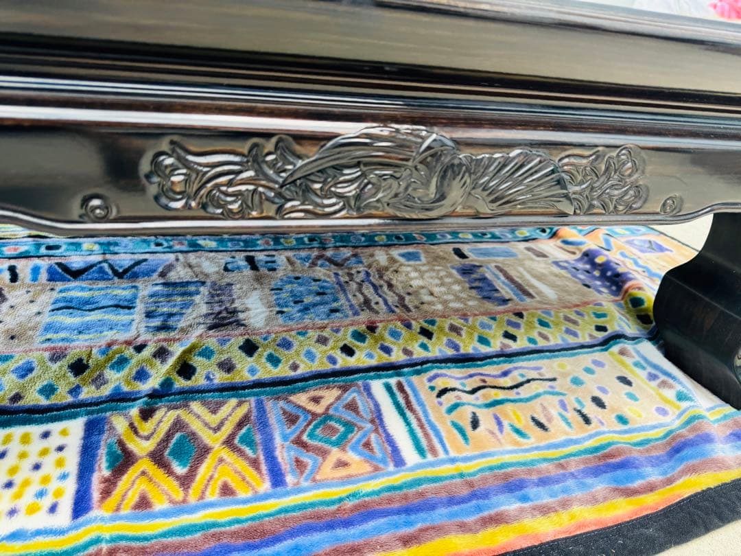 福岡発　大型 家具 民藝 座卓 インテリア アンティーク 和家具 家庭用 黒檀