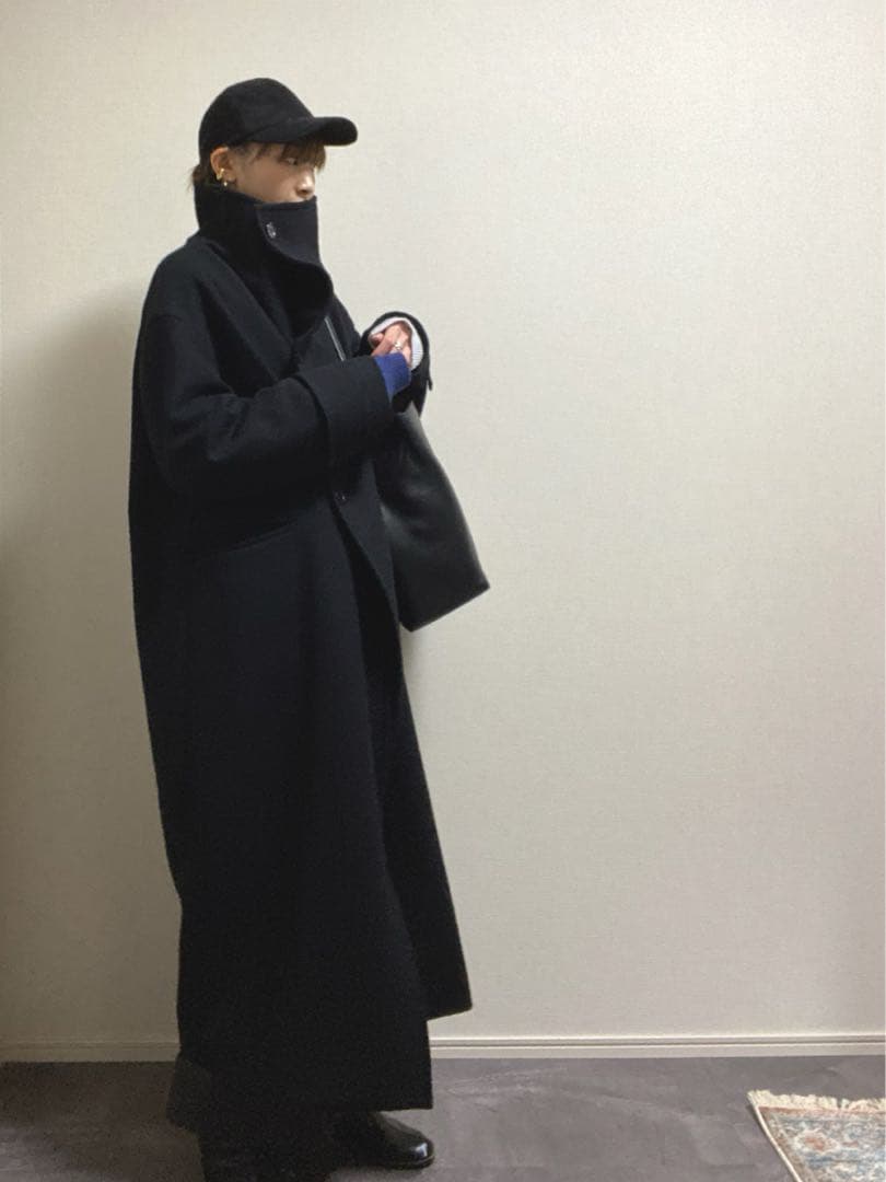 ジャケット・アウター CLANE UP NECK OVER DOUBLE COAT