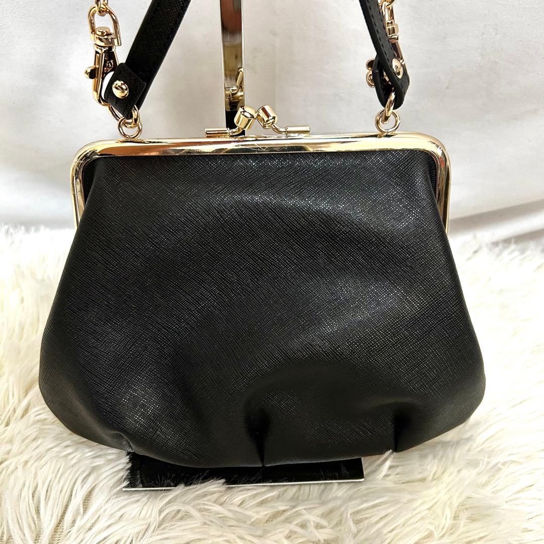 未使用品　vivienne west wood レザー　がま口　ショルダーバッグ