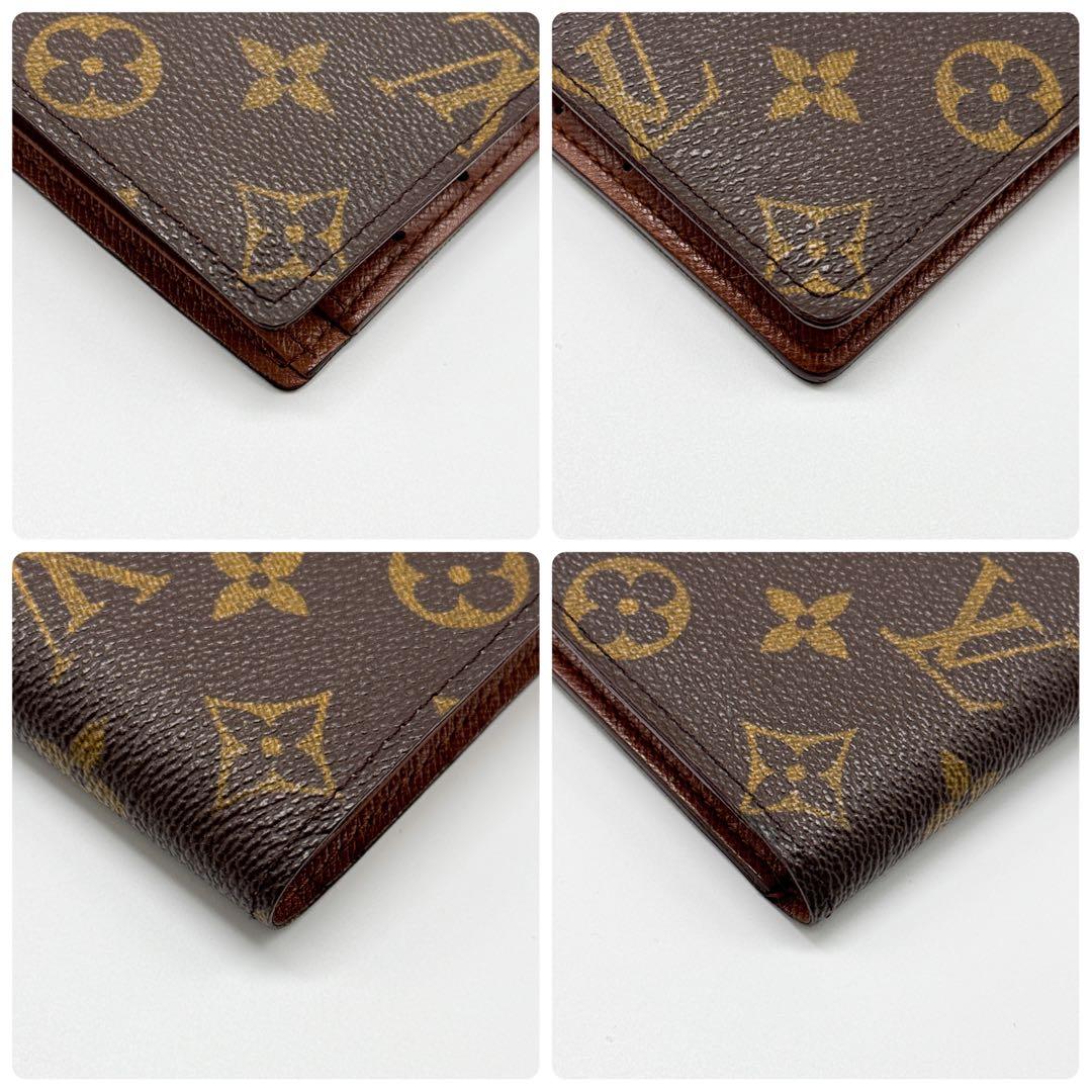 ルイヴィトン モノグラム ポルトフォイユ マルコ 二つ折り財布 ブラウン 財布