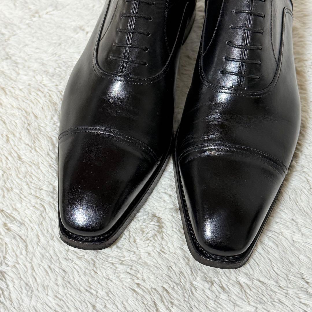 ⭐️極美品⭐️　santoni　ビジネスシューズ　ストレートチップ　ブラック