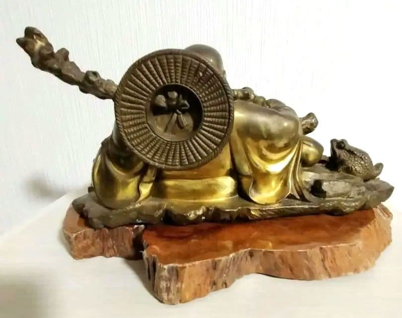 ✨セール✨アンティーク銅製仏像　開運商売繁盛の神様七福神　布袋尊様の座像