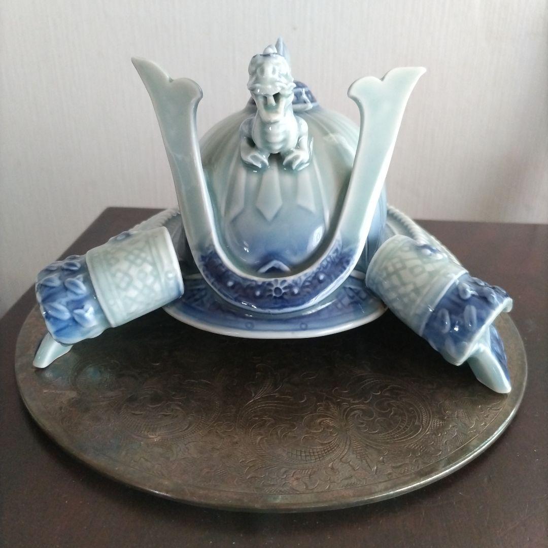 深川製磁 兜 置物 端午の節句 オールド深川 ヴィンテージ