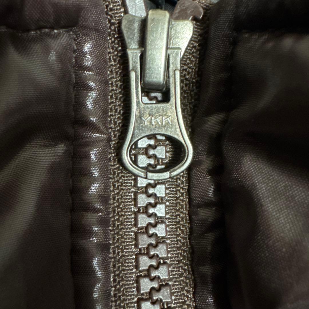 00s archive y2k ダウンベスト ファー 短丈 光沢 ギャル男