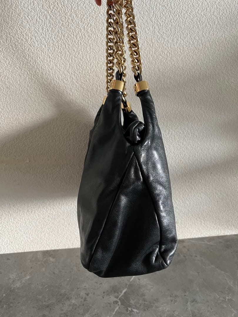 CHANEL ブラックレザー ショルダーバッグ★ギャランティカード付