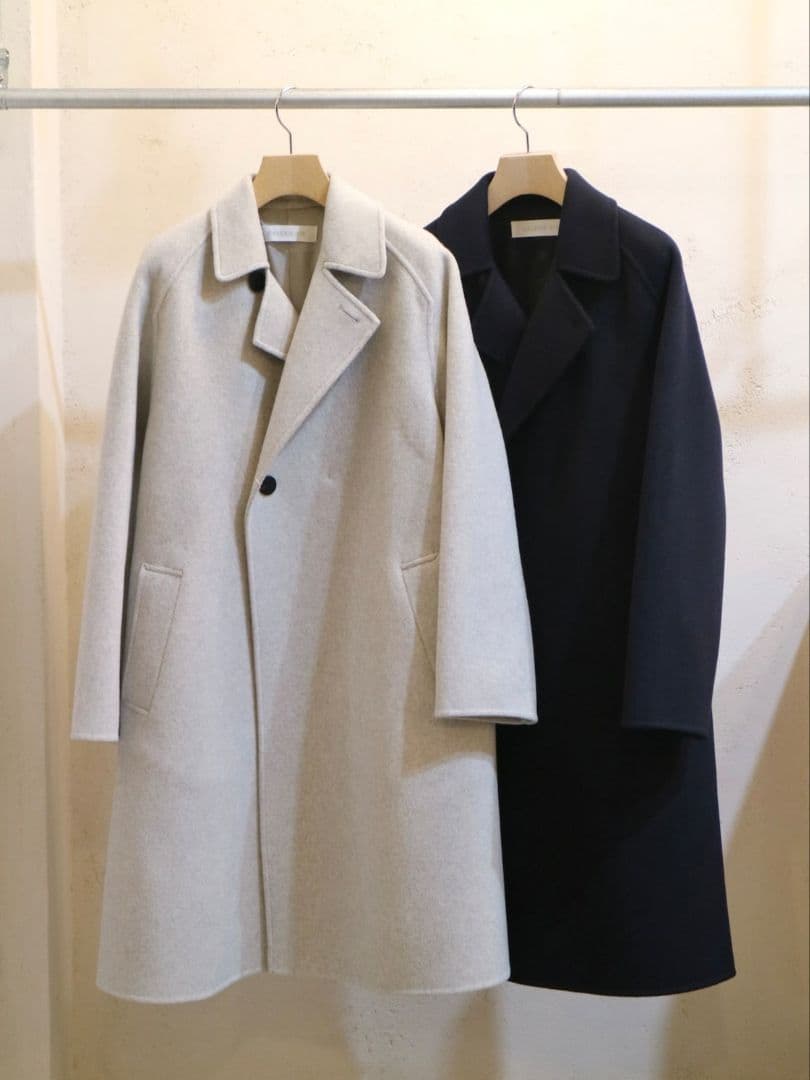 新品ウールカシミヤダブルフェイス オーバーコート
