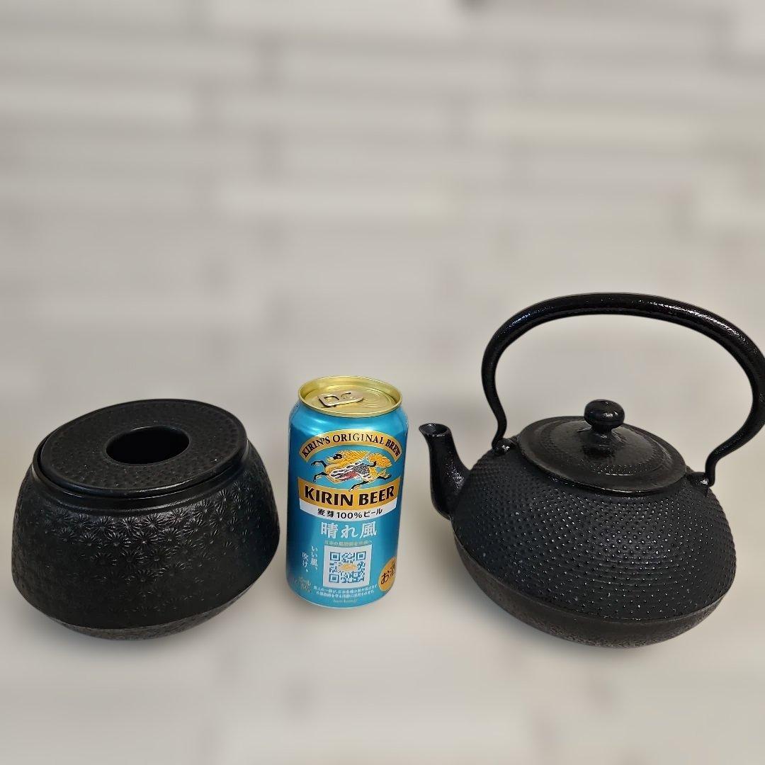 ◾南部鉄瓶　運南堂　鍋元　未使用　南部鉄器茶こぼし　未使用