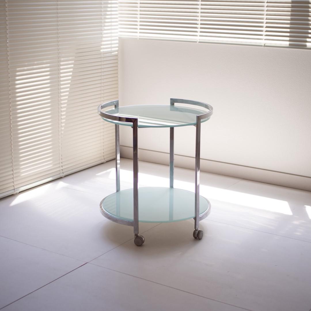 pool table / ガラステーブル 2段 キャスター付