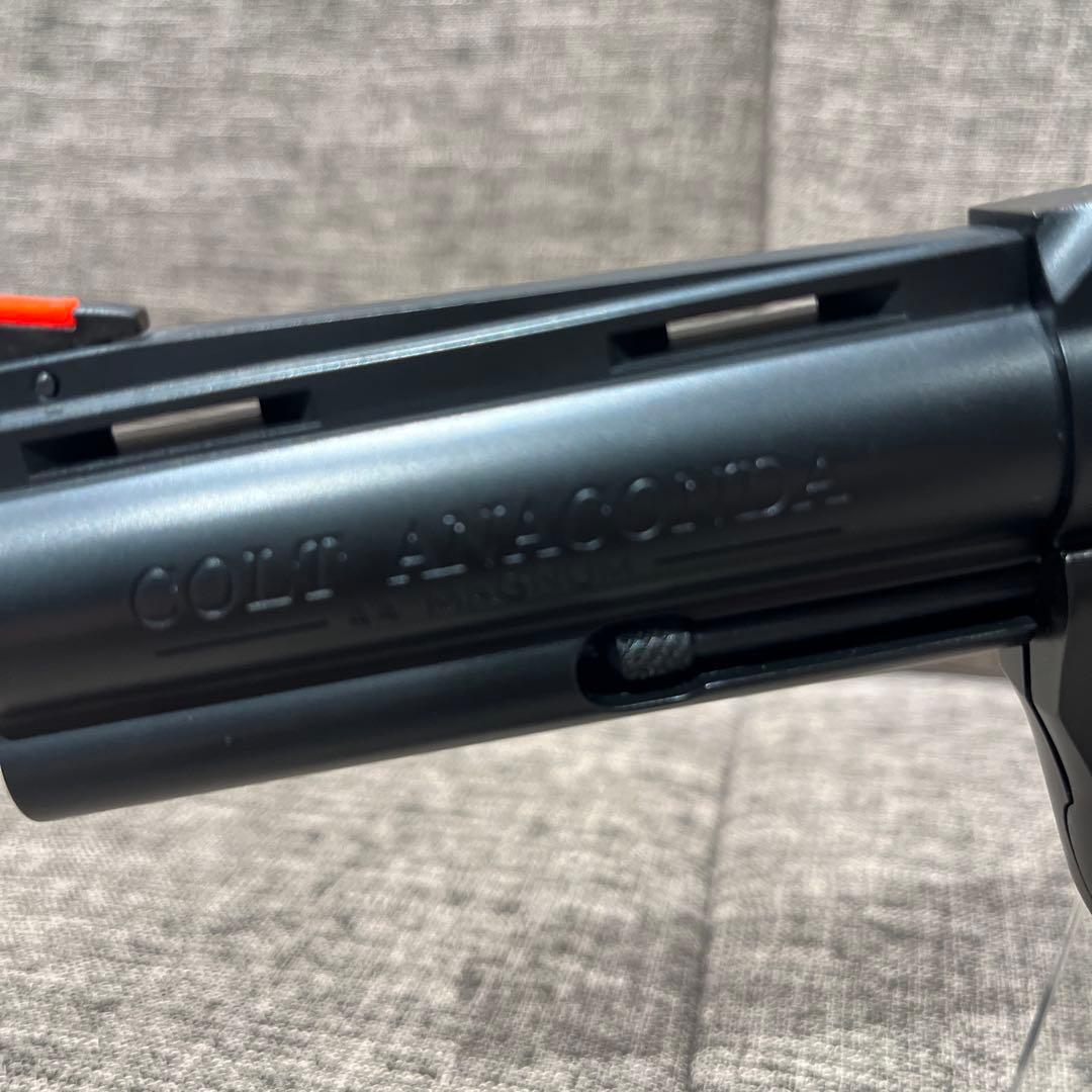 新品 マルシン アナコンダ 4インチ マットブラックABS 木製グリップ