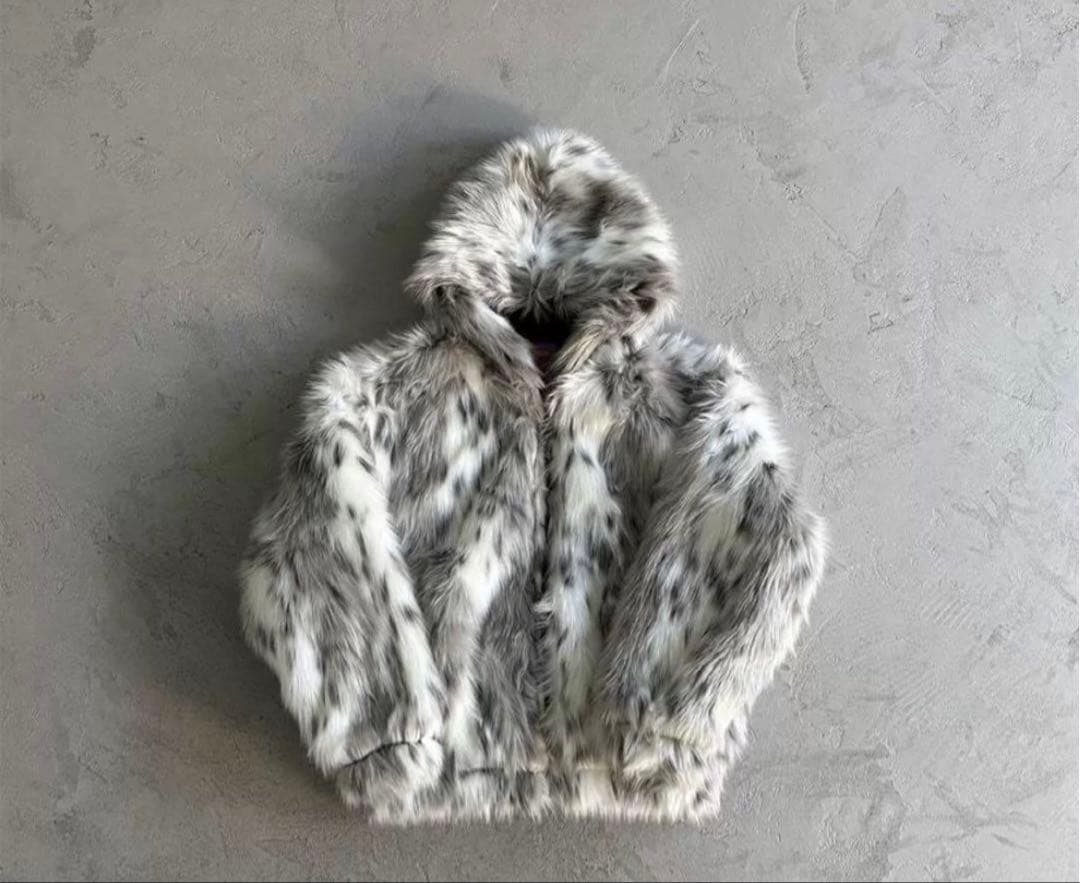 ジャケット・アウター Corteiz Hooded Fur Jacket
