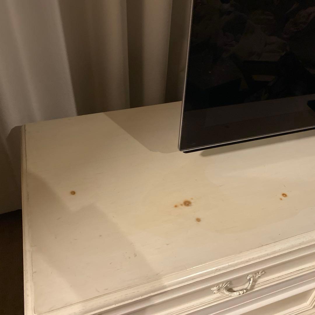 シャビーシックホワイト木製テレビボード175