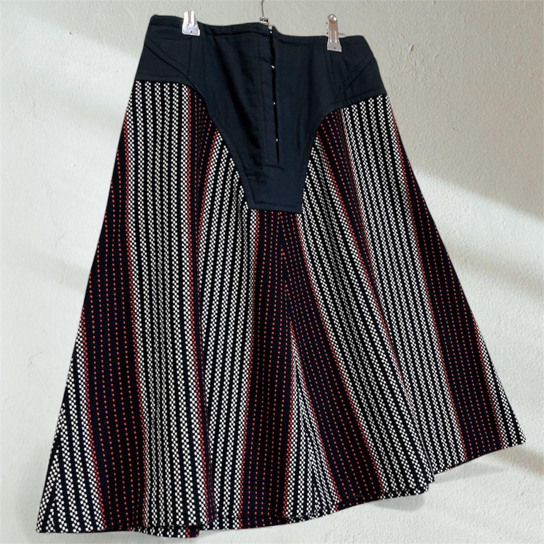 COMME des GARÇONS 美品ウールスカート　ストライプ AD2001