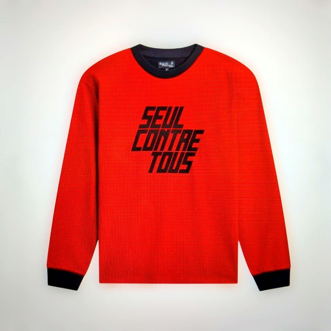 新品未使用 アニエスベー ロンT 長袖Tシヤツ カットソー クルーネック レッド