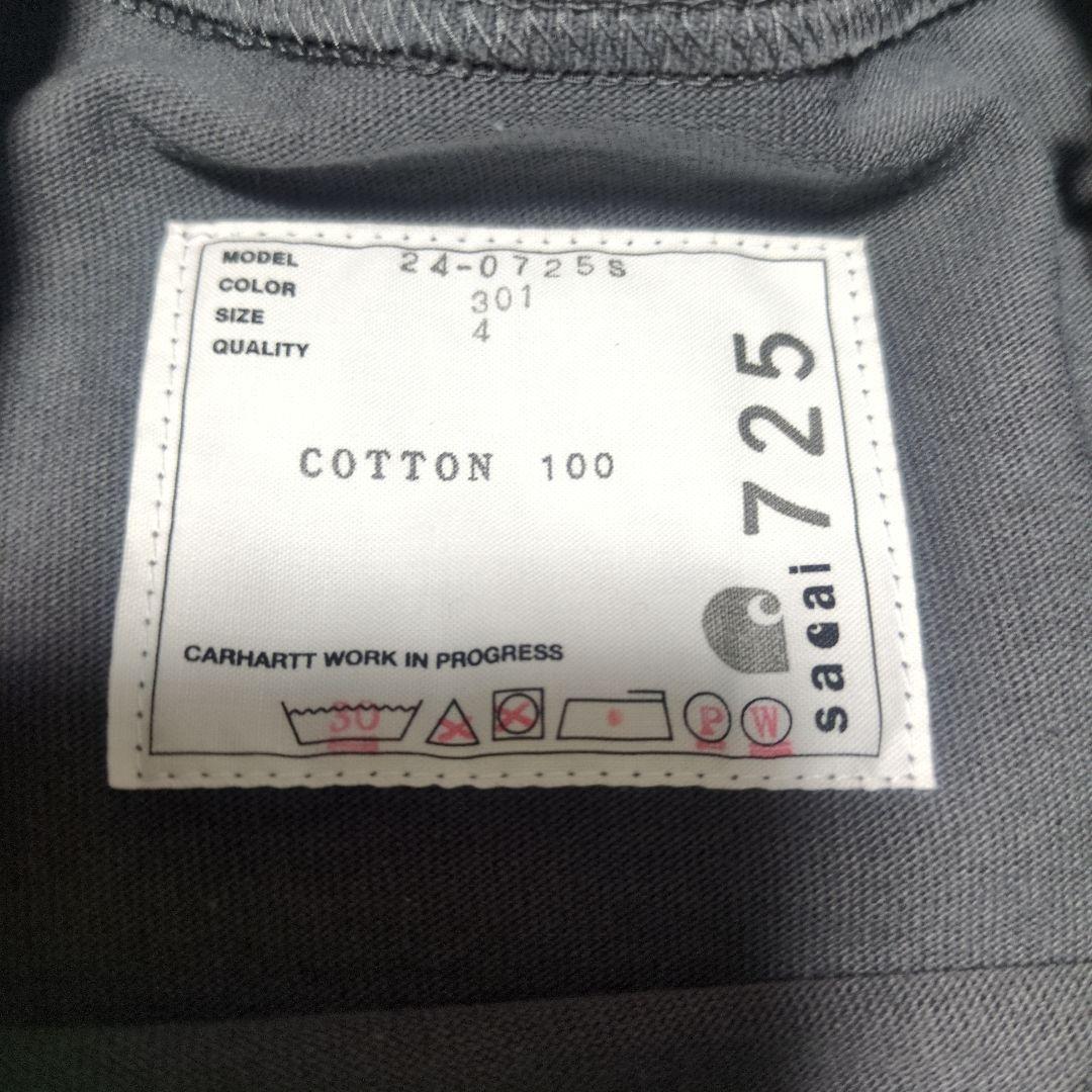 新品未使用　sacai Carhartt WIP Tシャツ サカイ　カーハート