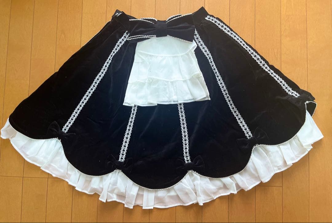 Angelic Pretty フリル スカート 黒