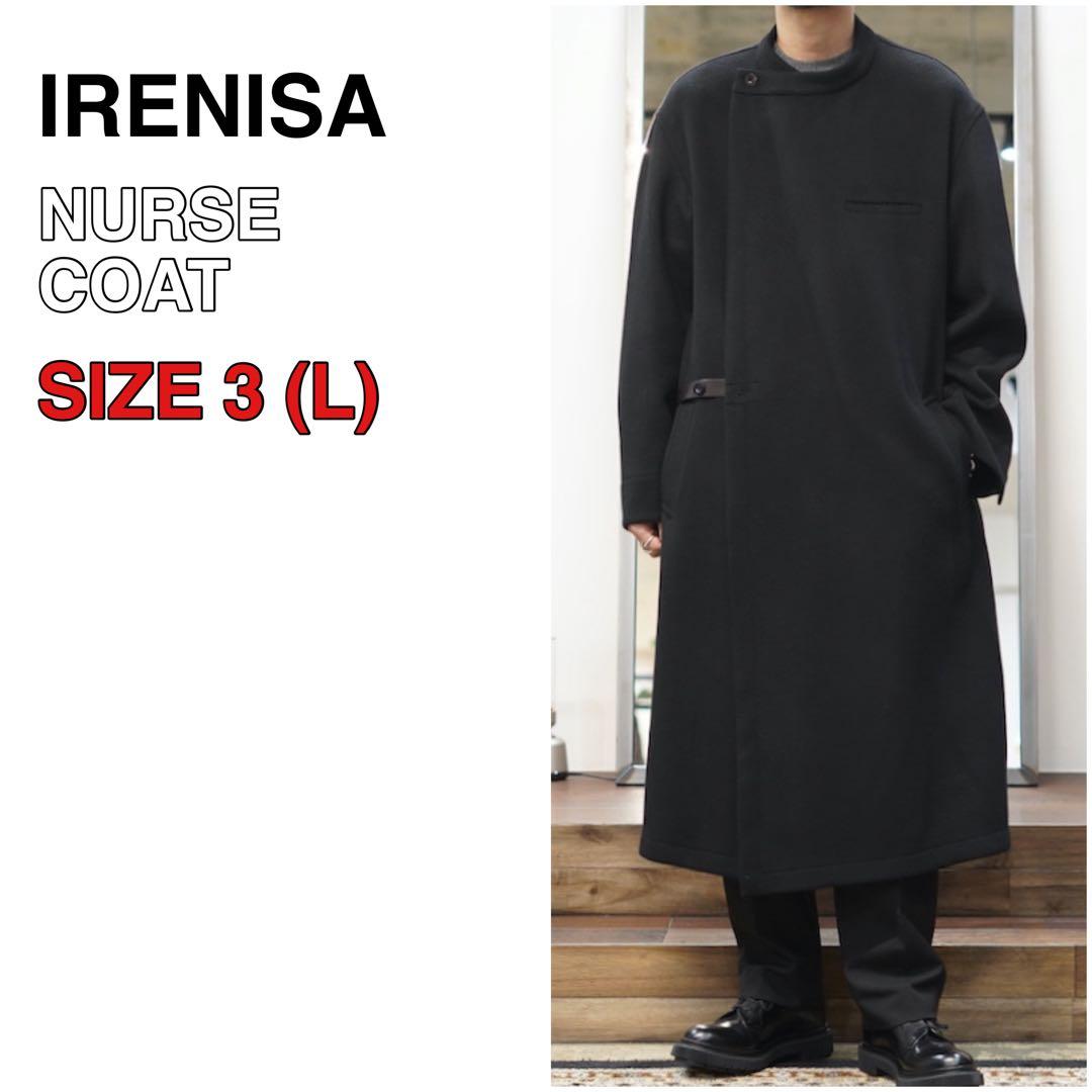 美品 21AW IRENISA NURSE COAT カシミヤ混 ブラック 3