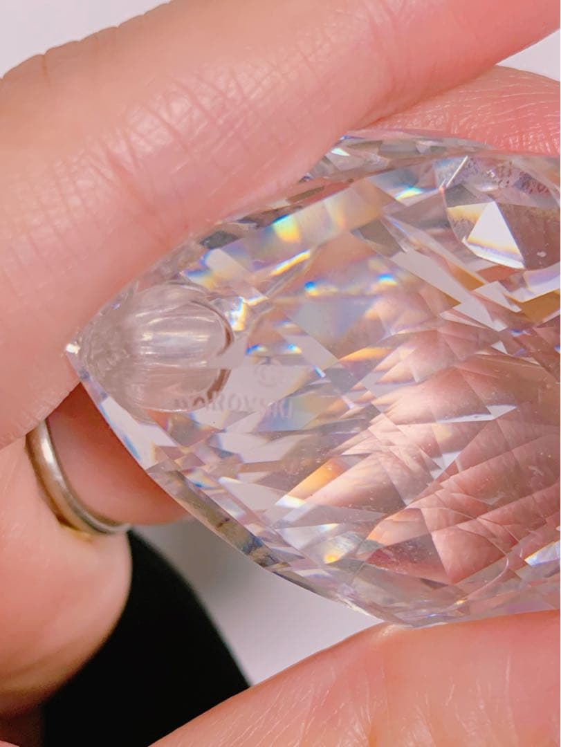 【即日発送】スワロフスキー　クリスタル　置物　白鳥　スワン