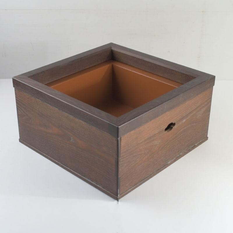 茶道具　桑　麿入子　置炉　炉壇　炉縁　V　9241A