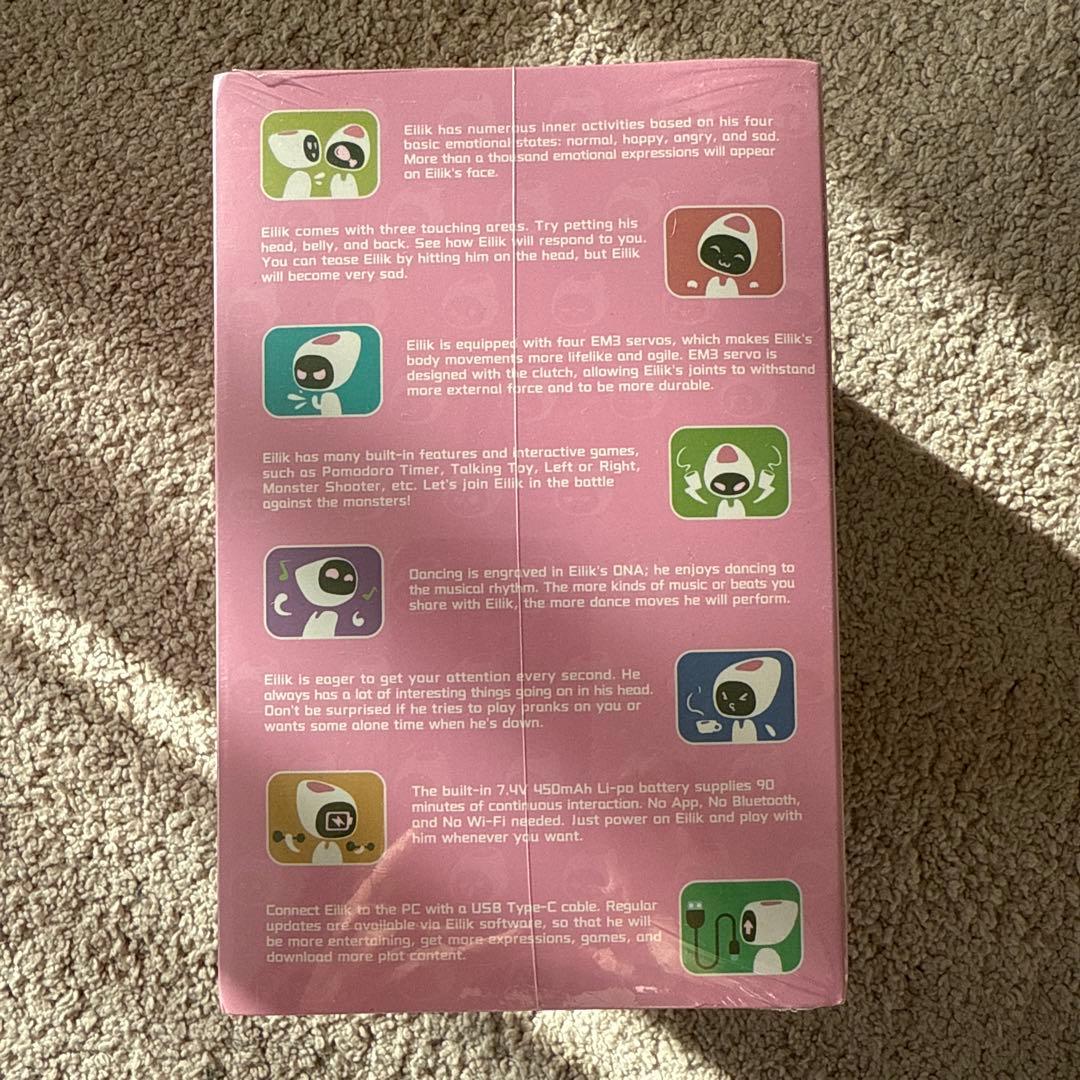 Eilik ピンク デスクトップロボット