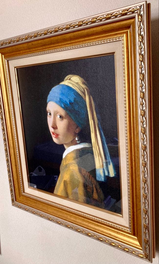 真珠の耳飾りの少女 油彩画