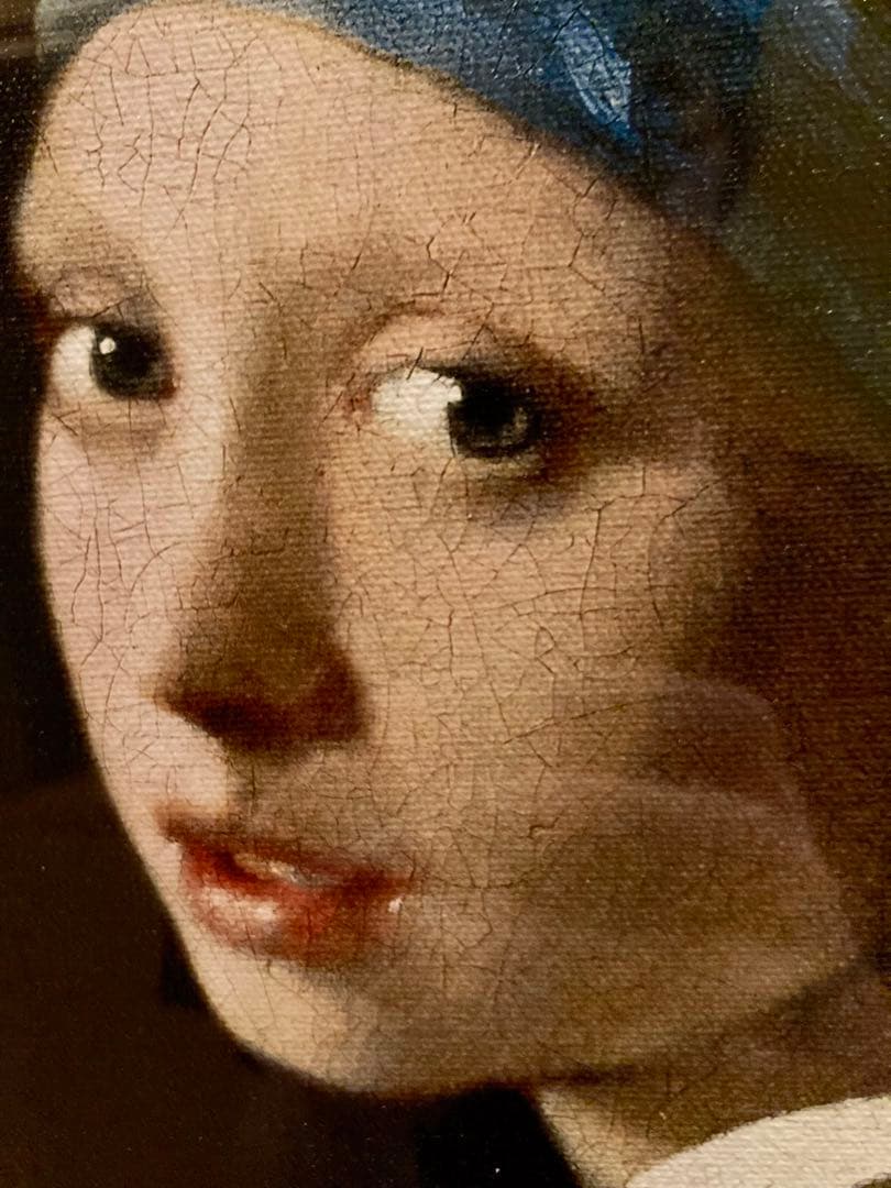 真珠の耳飾りの少女 油彩画