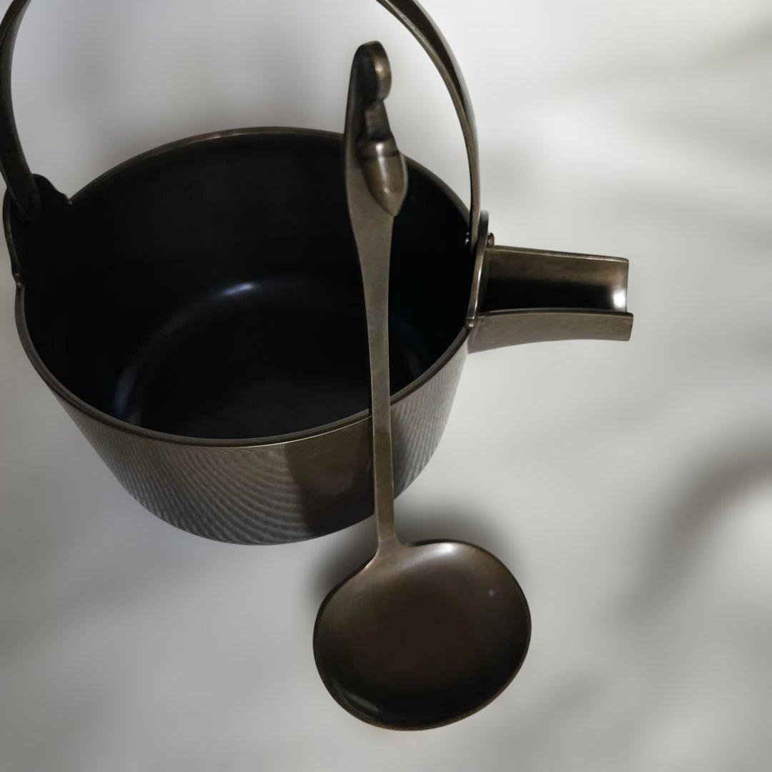 ★ 唐銅　汁器　金谷浄雲　★ 茶道具　茶道　茶事　茶会　什器　金色　茶飯釜