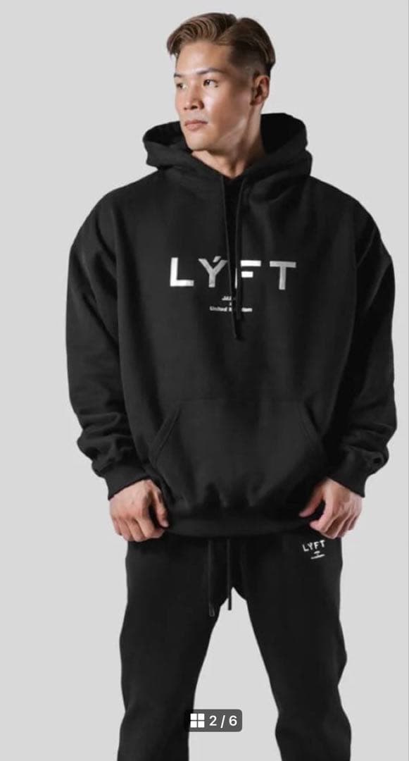 新品未使用　LYFT リフト　パーカー　Sサイズ　ブラック